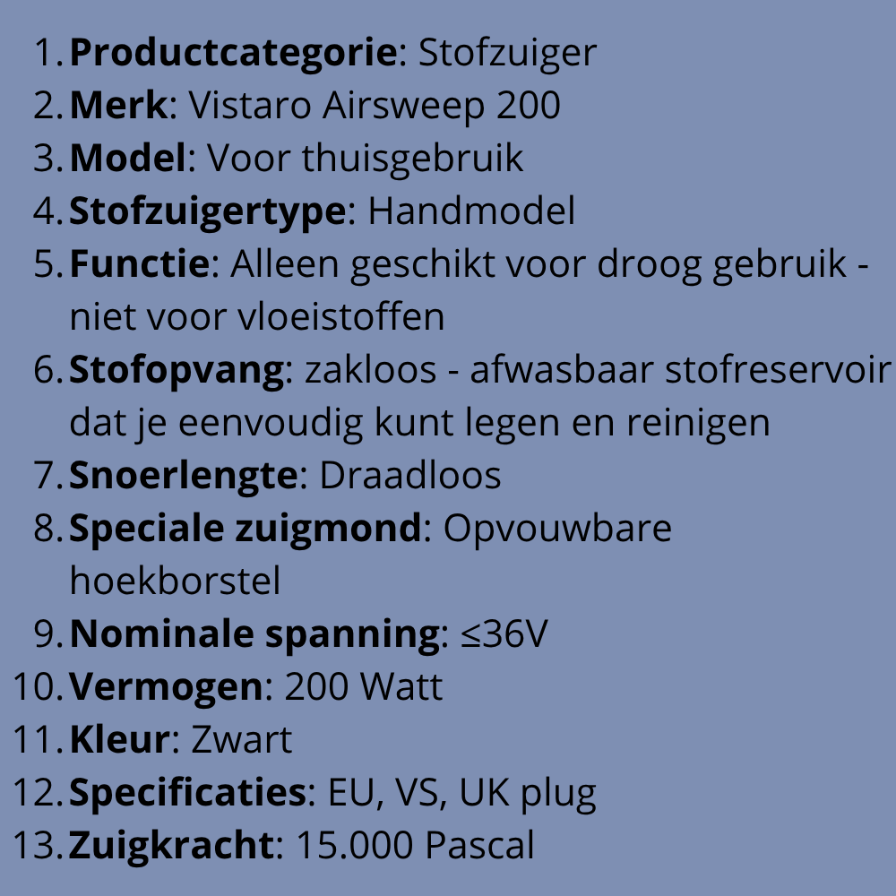 Vistaro AirSweep 200